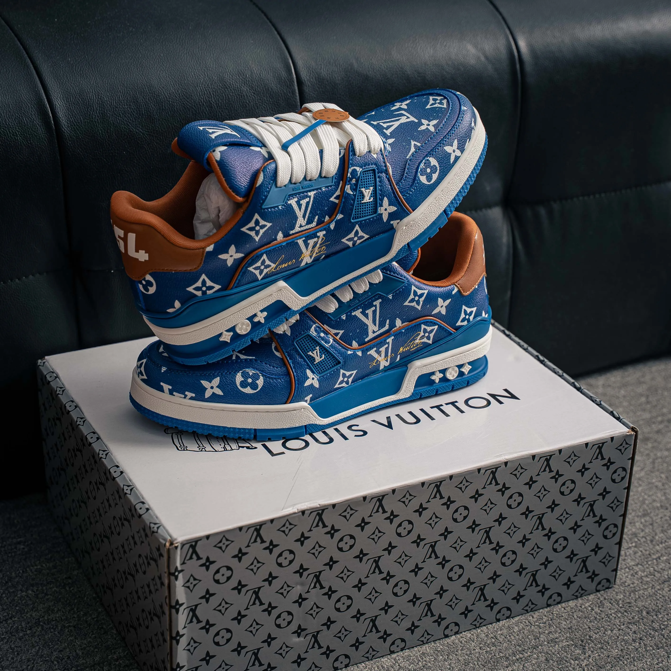 【L 2 】 Premium LV Classic New Arrival ✦ 1:1 ， ， ✦ Cowhide Leather Shoes ， LOGO ✦ + ，